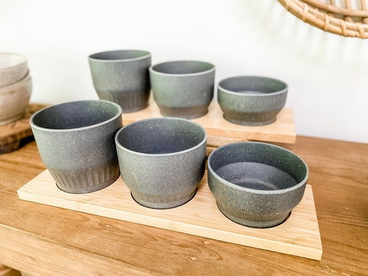 Tray with Grey Vases