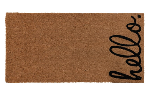 Hello Coir Doormat